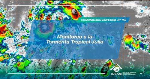 Monitoreo a la tormenta tropical Julia