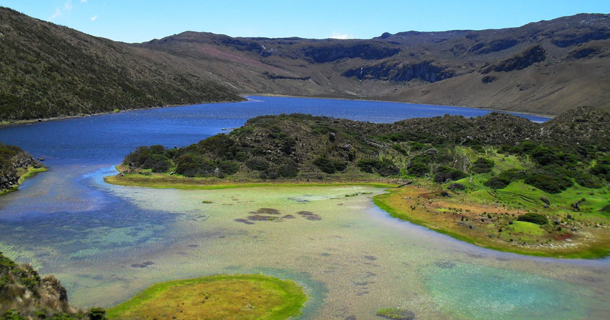 La Laguna del Otún, en el Parque Nacional Natural Los Nevados, área abierta al ecoturismo