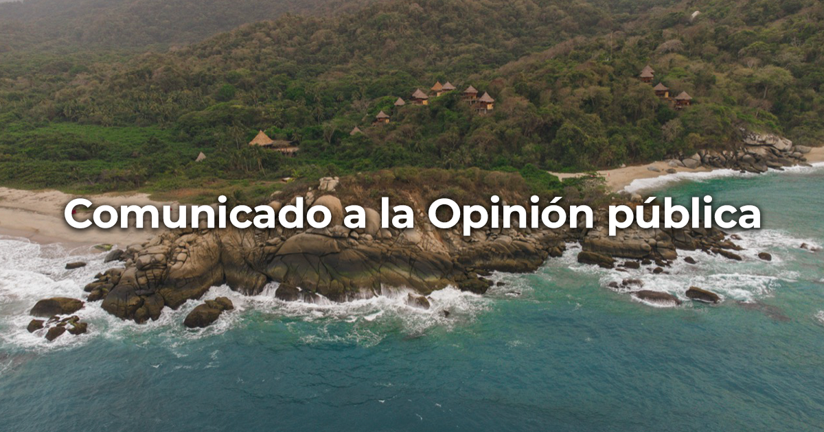 Comunicado a la Opinión pública Comunicado a la Opinión pública