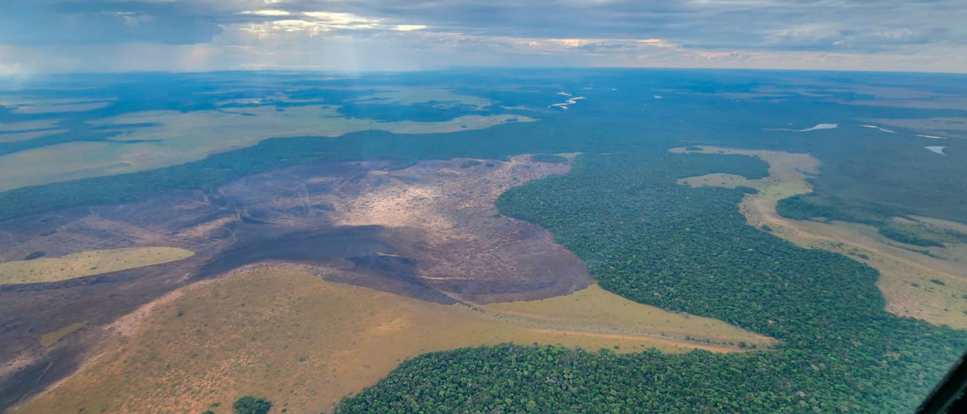 Estado de los incendios forestales en el Parque Nacional Natural El Tuparro