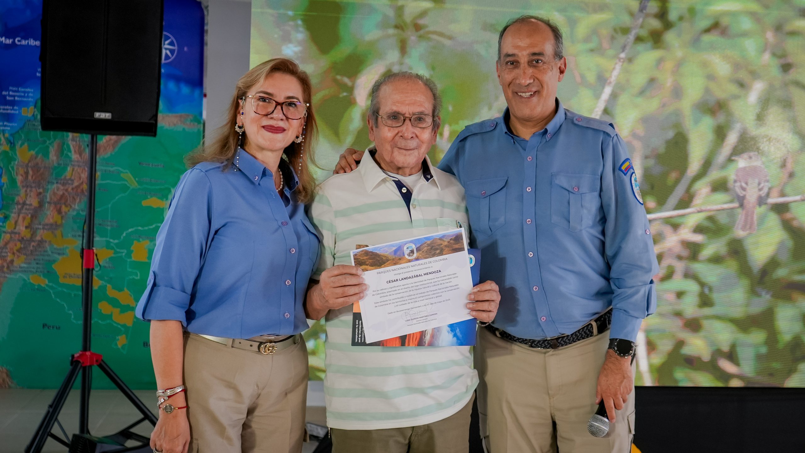 Parques Nacionales Naturales de Colombia, rinde emotivo homenaje al creador del símbolo que identifica la conservación en Colombia.